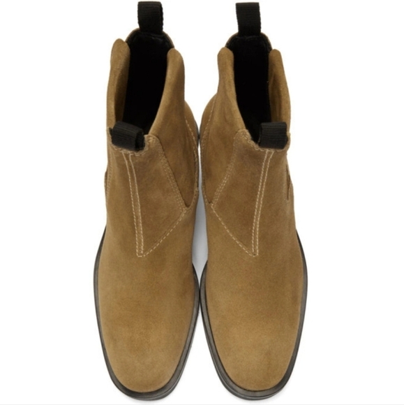 ACNE STUDIOS Italy Camel Suede Chelsea Ankle Boot Bootie Brown Western 39 9 - Picture 2 of 15